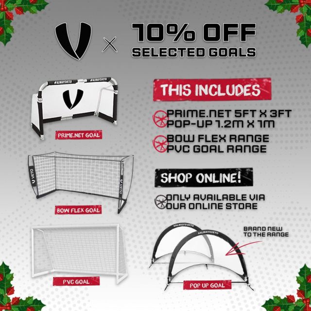 Perfect for your club, school or the backyard 🥅 

Save 10% now off the selected range for the month of December! #alwaysveto