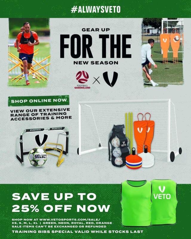 It's time to gear up for the new season!

Shop our extensive range of equipment and training accessories, and for a limited time only, save up to 25% on training bibs! #alwaysveto