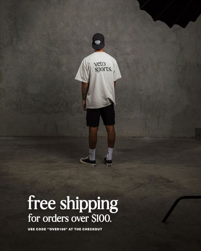 free shipping always feels good 🤝🏻

use OVER100 at the checkout - valid on vol.1 items only 🛒 #alwaysveto